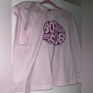 Hugo BOSS Pink Graphic T-Shirt